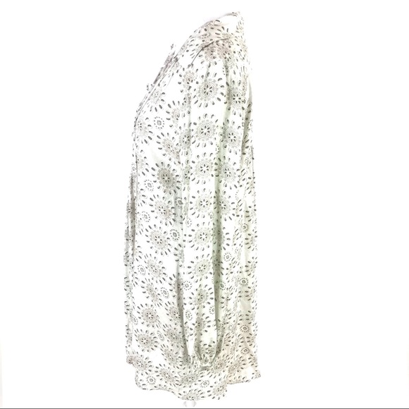 Zara Lace Up Long Sleeve Flowy Dress - Picture 5 of 8